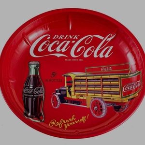 Coca-cola Tin Serving Bowl.